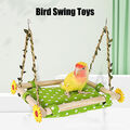 Vogelschaukel Spielzeug, quadratisches Wiegenbett Spielzeug für Papageien, leuc