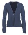 Damen Strickjacke blau 70% Baumwolle Basic Style 1 Knopf Größe 36 bis 58 neu 094