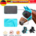 Pferd Anti Fliegenmaske Kapuze Vollgesichtsnetz Schutz Pferdemaske Anti-UV