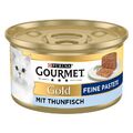 Purina Gourmet Gold Katzenfutter Feine Pastete Nassfutter mit Thunfisch 72x85g