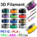 3D Drucker Filament 1KG Rolle PLA TPU PETG PLA+ 1,75mm Printer Spule Spool