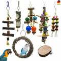 7tlg Vogel/ Papageien Spielzeug Set für Papageien Wellensittiche Nymphensittiche