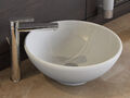 Aqua Bagno Design Keramik Aufsatz-Waschschale Aufsatzbecken rund weiß Becken NEU
