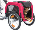Trixie Hundefahrradanhänger Anhänger Schwarz- Rot / max. 15 kg