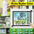LCD Wetterstation Farbdisplay Thermometer Hygrometer mit 1 Innen Außen Sensor