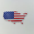 Metall USA Flagge Fahne Logo Schild Sticker Schriftzug Emblem Badge Aufkleber