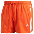 adidas Herren 3-Streifen Badeshorts Badehose Beach Short Strandshort orange
