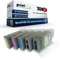 5x Kompatibel Tintenpatronen für Canon PFI-102 Druckerpatronen Pro Line Serie