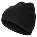 BEANIE Rollmütze extra tkurz Wintermütze Mütze Strickmütze Herren Damen schwarz