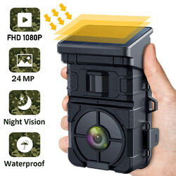 Campark Solar WLAN 4K 30MP Wildkamera Bluetooth Fotofalle  Überwachungskamer