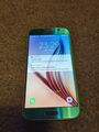 Samsung Galaxy S6 G920F blauer Topas (entsperrt) Android Smartphone mit Beschädigungen