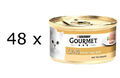 (€ 9,79/kg) Purina Gourmet Gold Feine Pastete Truthahn Katzenfutter 48x 85 g