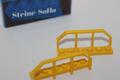 Lego (c) 2x  Eisenbahn Geländer - 1x6 -  gelb - 6583 - Zaun - fence barrier