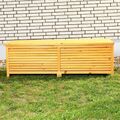 Auflagenbox 140CM Kissenbox Holz Gartenbox Auflagen Truhe Gartenbox