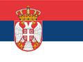 Blechschild 20x30 Serbien Europa Flagge Länder National Fahne  Wand Deko Bar
