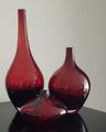 3 elegante formschöne Vasen rot  31,21 und 10 cm hoch