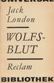 Jack London: Wolfsblut, Reclam