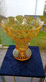 große Glas Vase - Prunkvase - GOLDEN CROWN - Höhe 25 cm - Gewicht 3 kg