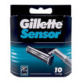 10 x Gillette Sensor Rasierklingen Klingen passend für Sensor Excel Rasierer