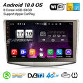 10.1" 8-Kern Navi Android 10.0 DSP Autoradio DAB+ CarPlay Für VW Passat B6 B7 CC