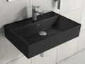 Design Keramik Waschtisch Waschbecken Waschschale Becken 60x42cm schwarz matt 