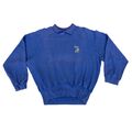 Ellesse Isla Sweatshirt mit Kragen | Vintage 80er Jahre Sportbekleidung blau Medium Vintage