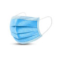 Medizinische Einweg Mundschutz OP Maske Typ IIR  3lagig  blau