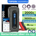 TOPDON VS2000 Plus kfz Starthilfe Powerbank 2000A Jump Starter ladegerät-Booster