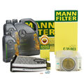 MANN Filterset + 7L ORIGINAL 5W30 Motoröl für MERCEDES W204 C218 W212 X204 OM651