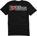 T-Shirt / Funshirt Mann o. Frau - Ich liebe - I LOVE Liliana