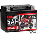 LANGZEIT YB4L-B Gel Roller Batterie 12V 5Ah 50411 CB4L-B 12N4-3B YB4L-A ers 4Ah