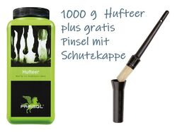 PARISOL Hufteer mit extra Pinsel 1000 g Buchenholzteer schwarz