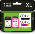 Druckerpatronen für HP 301XL schwarz / dreifarbig / Multipack  XL-Version!!