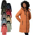 Marikoo Damen Winter Mantel Winterjacke Stepp Jacke gesteppt lang warm B978 NEU