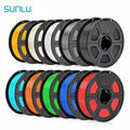 SUNLU 3D Drucker Filament PLA PETG PLA+ SILK ABS 1,75mm 1KG Mehrere Farben Weiß