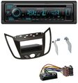 Kenwood Bluetooth DAB CD MP3 USB Autoradio für Ford C-Max / Kuga - dunkelbraun