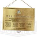 Metall Wandschild - USS Enterprise - Trek Fleet Raumschiff J.L.P 