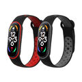 2x Sportarmband für Xiaomi Mi Band 7 Fitnesstracker Smartwatch Sport Armband Uhr