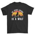 T-Shirt Spirit Animal Wolf Outdoor heulendes Top.