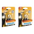 2x Philips Standard S3 15W 12V Autolampen Glühlampen Glühbirnen