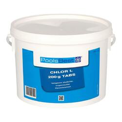 3 kg - PoolsBest® Chlor L 200g Tabletten 92% Aktivchlor langsamlöslich