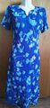 ADINI Kleid M Camilla Crushed Dress blau mit floralem Muster  ärmellos Maxi