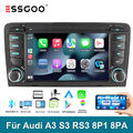 Autoradio GPS RDS Android 13 Navi Carplay WiFi BT SWC Für Audi A3 S3 RS3 8P1 8PA