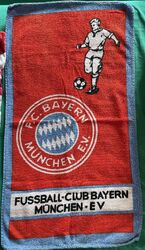 Handtuch, F.C. Bayern München E.V., Fußballclub, retro, vintage, Fanartikel