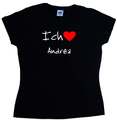 Ich Liebe Andrea Damen T-Shirt
