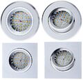 Alu Einbau-Strahler Einbau-Spot GU10 LED Schwenkbar / Starr Einbau-Leuchte AXL