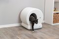 Trixie selbstreinigende Katzentoilette weiß Katze ideal für Mehrkatzenhaushalte