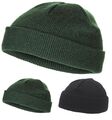 Rollmütze extra kurz Wintermütze Mütze fein Strickmütze Herren Damen Cap