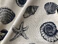 Ocean Beach Muschel Baumwolle Leinenmischung Stoff natürliches Material Vorhänge 60 Zoll breit