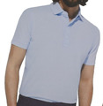 Herren Polohemd Poloshirt Polo PIMA COTTON Baumwolle Blau L